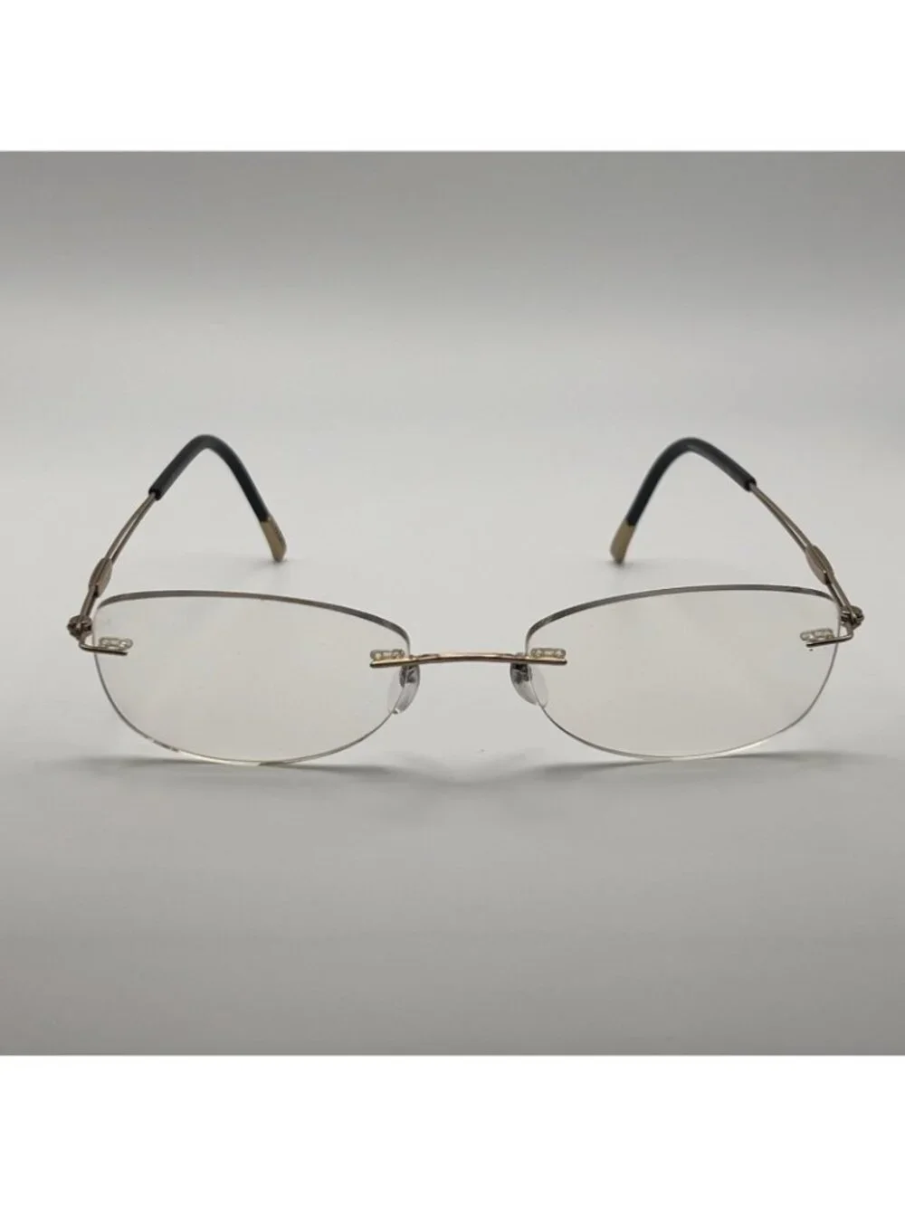 Silhouette Titanium 5227 20 6051 Rimless Eyeglass Frames Black Gold 48-19-140